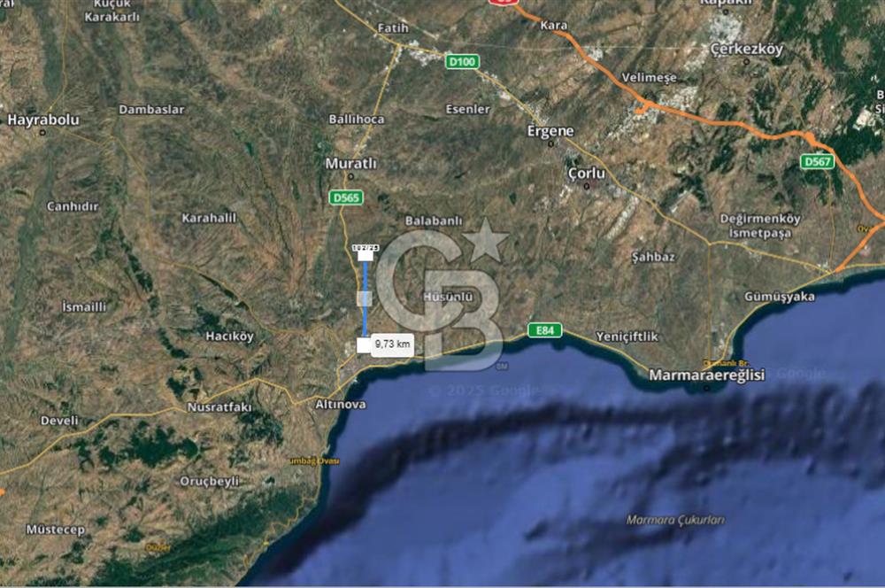 TEKİRDAĞ SÜLEYMANPAŞA GÜNDÜZLÜ, 4.158 M2, KÖYİÇİ SATILIK ARAZİ