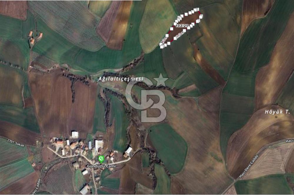 TEKİRDAĞ SÜLEYMANPAŞA GÜNDÜZLÜ, 4.158 M2, KÖYİÇİ SATILIK ARAZİ