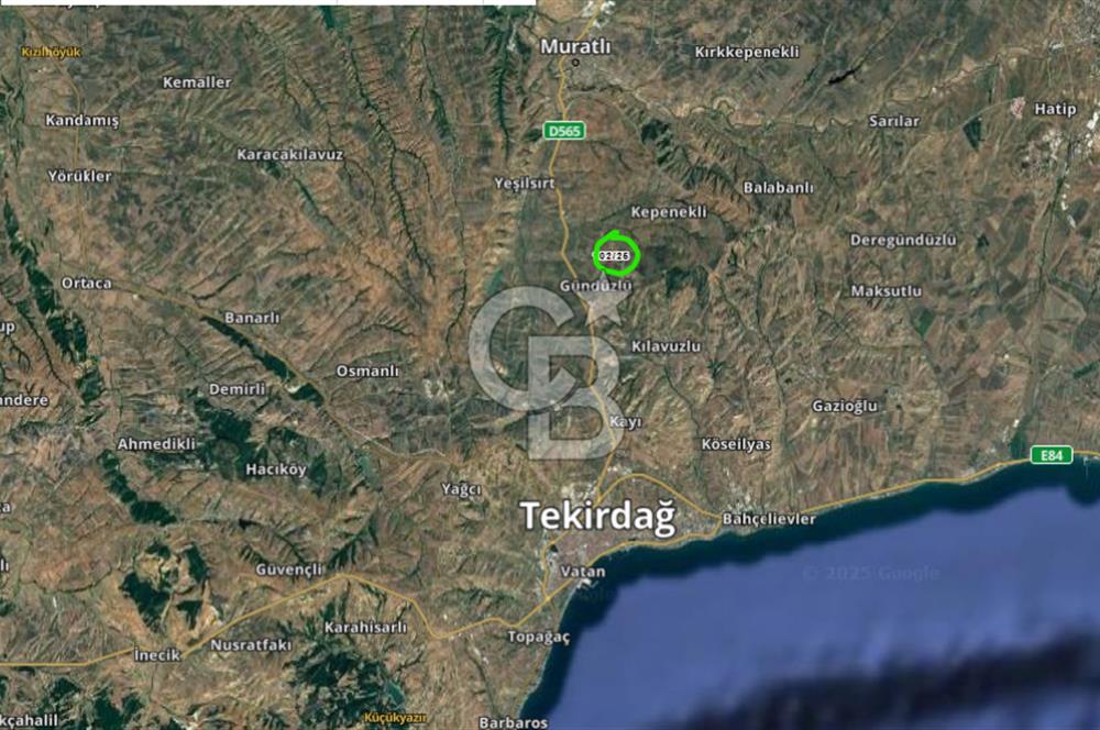 TEKİRDAĞ SÜLEYMANPAŞA GÜNDÜZLÜ, 4.158 M2, KÖYİÇİ SATILIK ARAZİ