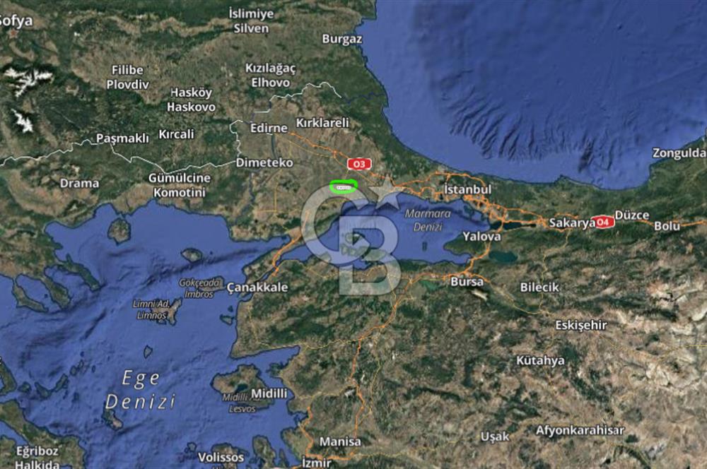 TEKİRDAĞ SÜLEYMANPAŞA GÜNDÜZLÜ, 4.158 M2, KÖYİÇİ SATILIK ARAZİ