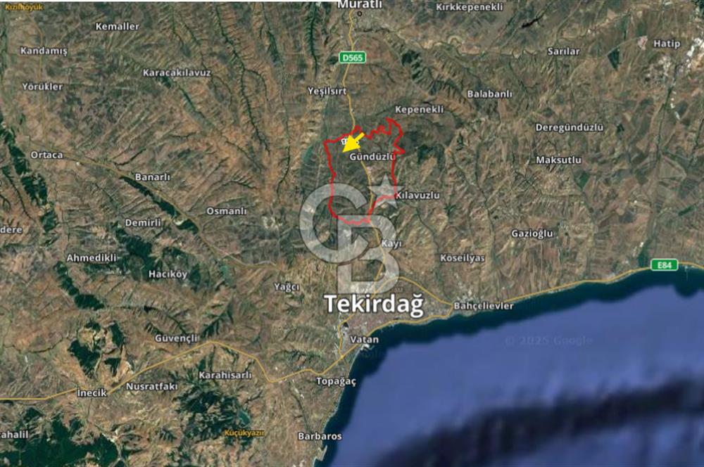 TEKİRDAĞ SÜLEYMANPAŞA GÜNDÜZLÜ 584M2 SATILIK ARAZİ
