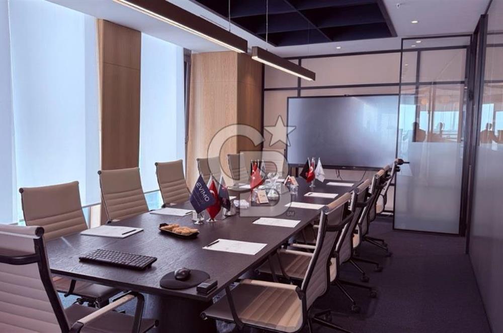 NEO'DAN SKYLAND'DA KİRALIK 480M2 TERASLI MOBİLYALI HAZIR OFİS !!