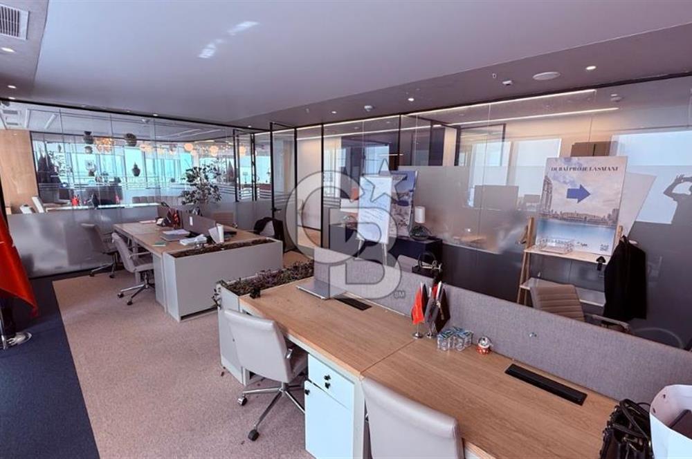 NEO'DAN SKYLAND'DA KİRALIK 480M2 TERASLI MOBİLYALI HAZIR OFİS !!