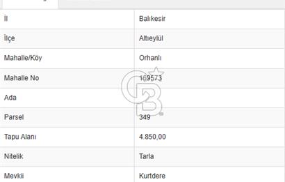 CB KİNG'DEN ORHANLI MAHALLESİ SATILIK TARLA