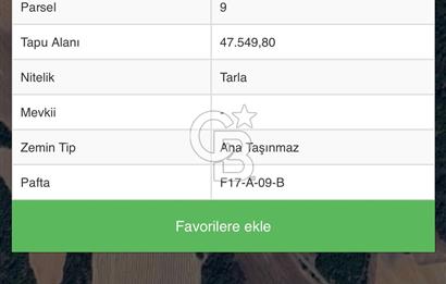 Edirne Uzunköprü Saçlımüsellimde 47.549 m² Verimli Satılık Tarla
