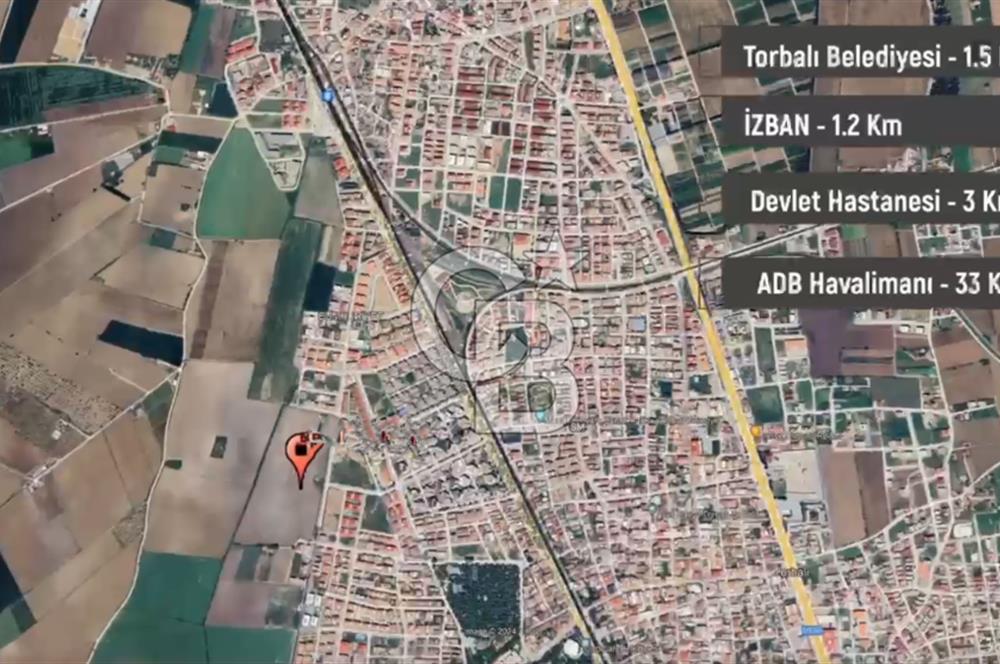 TORBALI MURATBEY'DE HAVUZLU SİTEDE SATILIK 3+1 DAİRE