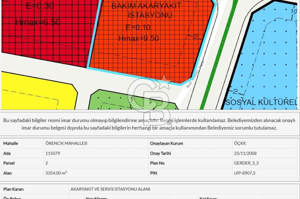 ANKARA'DA AKARYAKIT İSTASYONU VE TİCARİ İMARLI SATILIK ARSA