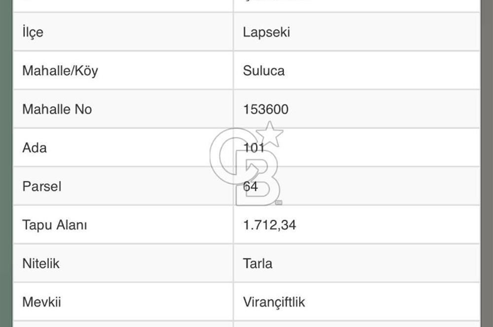1915 Çanakkale Köprüsü Manzaralı Tarla Acil Satılık Fırsat!!