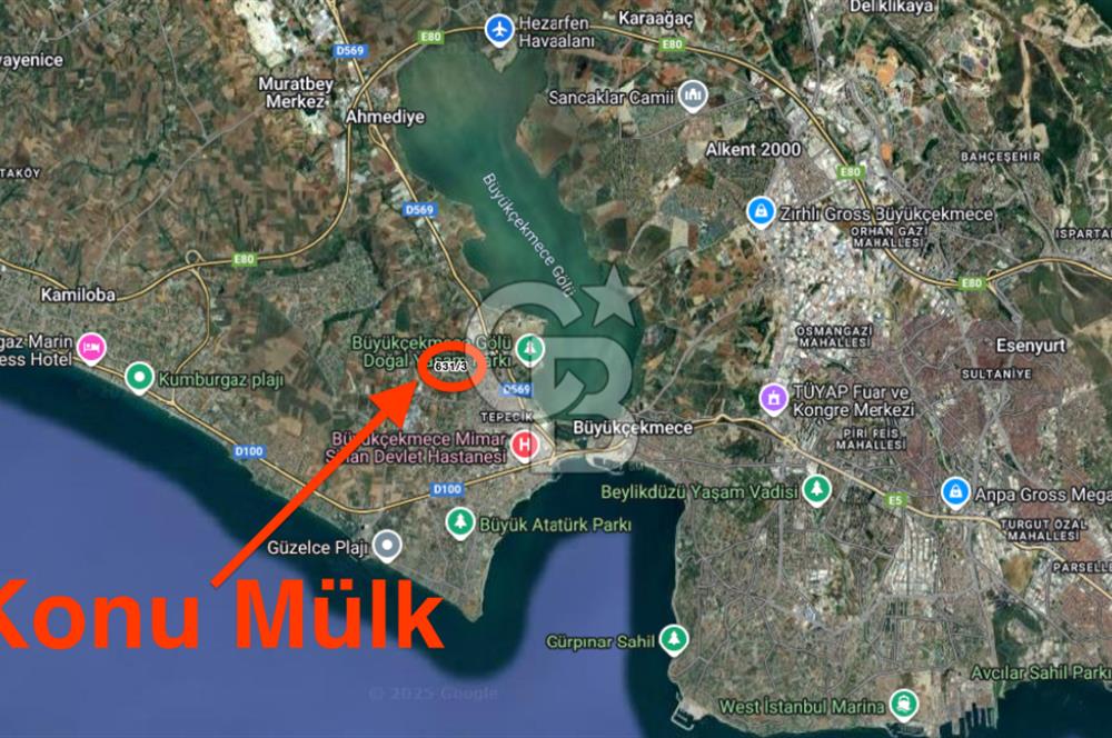 İstanbul, Büyükçekmece, Tepecik, Hürriyet Mah. Konut İmarlı Satılık Arsa, net temiz parsel,  E (KAKS): 0,20 