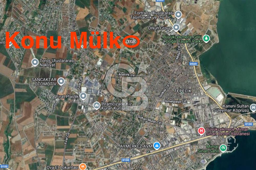 İstanbul, Büyükçekmece, Tepecik, Hürriyet Mah. Konut İmarlı Satılık Arsa, net temiz parsel,  E (KAKS): 0,20 