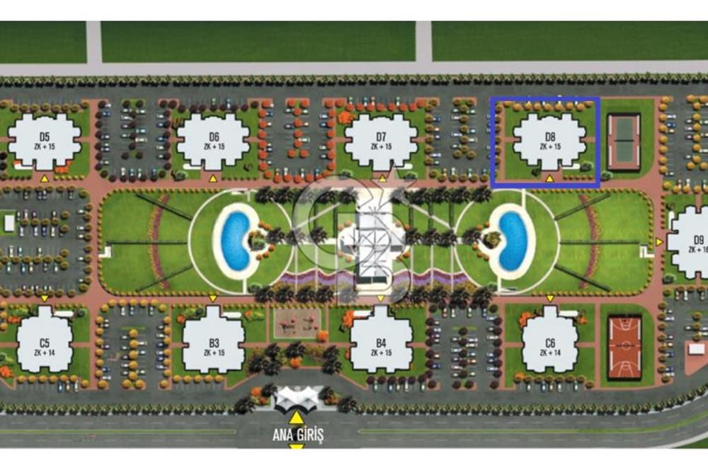 Mavişehir Soyak B Havuz & Peyzaj Eşyalı Satılık 1+1 68 m² Daire