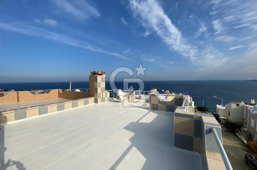 İzmir Karaburun Yıldıztepe sitesinde satılık dublex villa