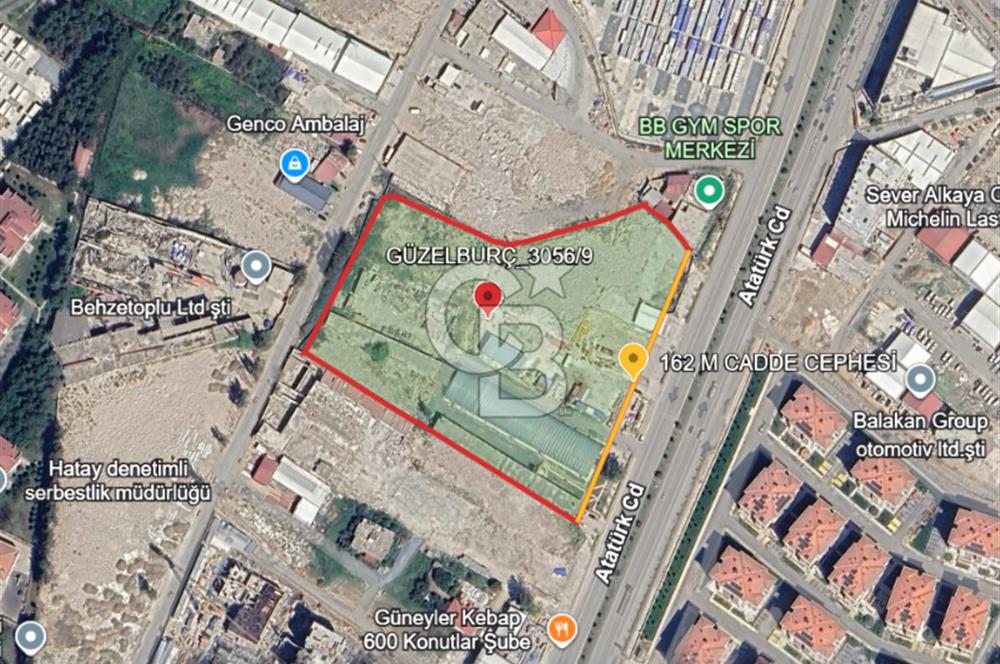 ANTAKYA-ATATÜRK CAD'DE YOLA SIFIR *NİTELİKLİ SATILIK TİCARİ ARSA