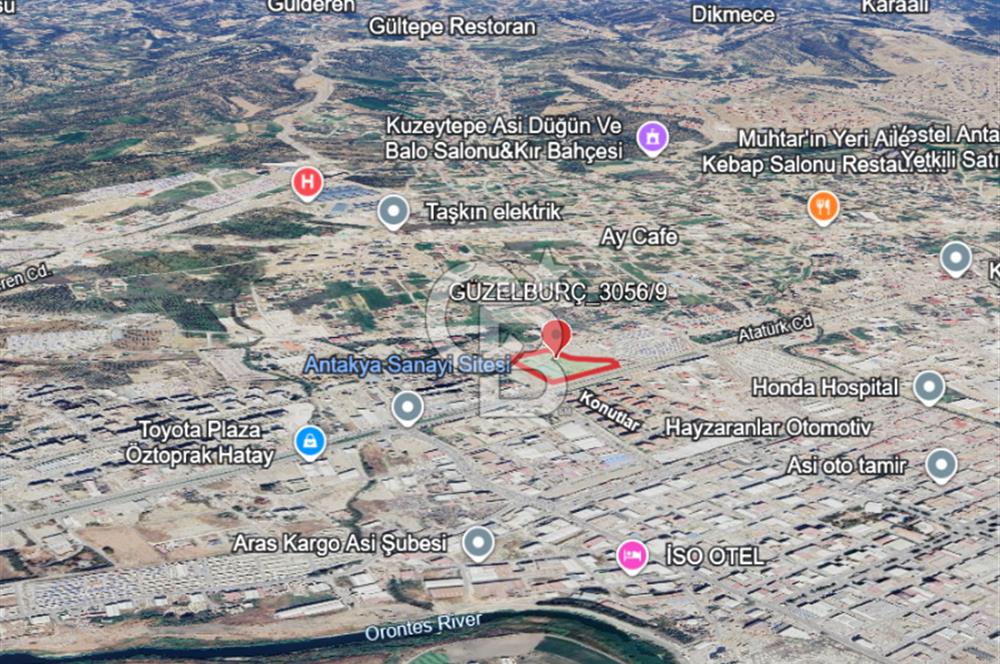 ANTAKYA-ATATÜRK CAD'DE YOLA SIFIR *NİTELİKLİ SATILIK TİCARİ ARSA