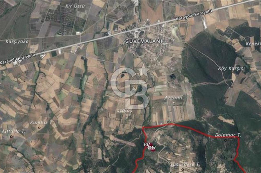 ÇANAKKALE BİGA İLYASALAN KÖYÜNDE SATILIK 2887 m2 TARLA