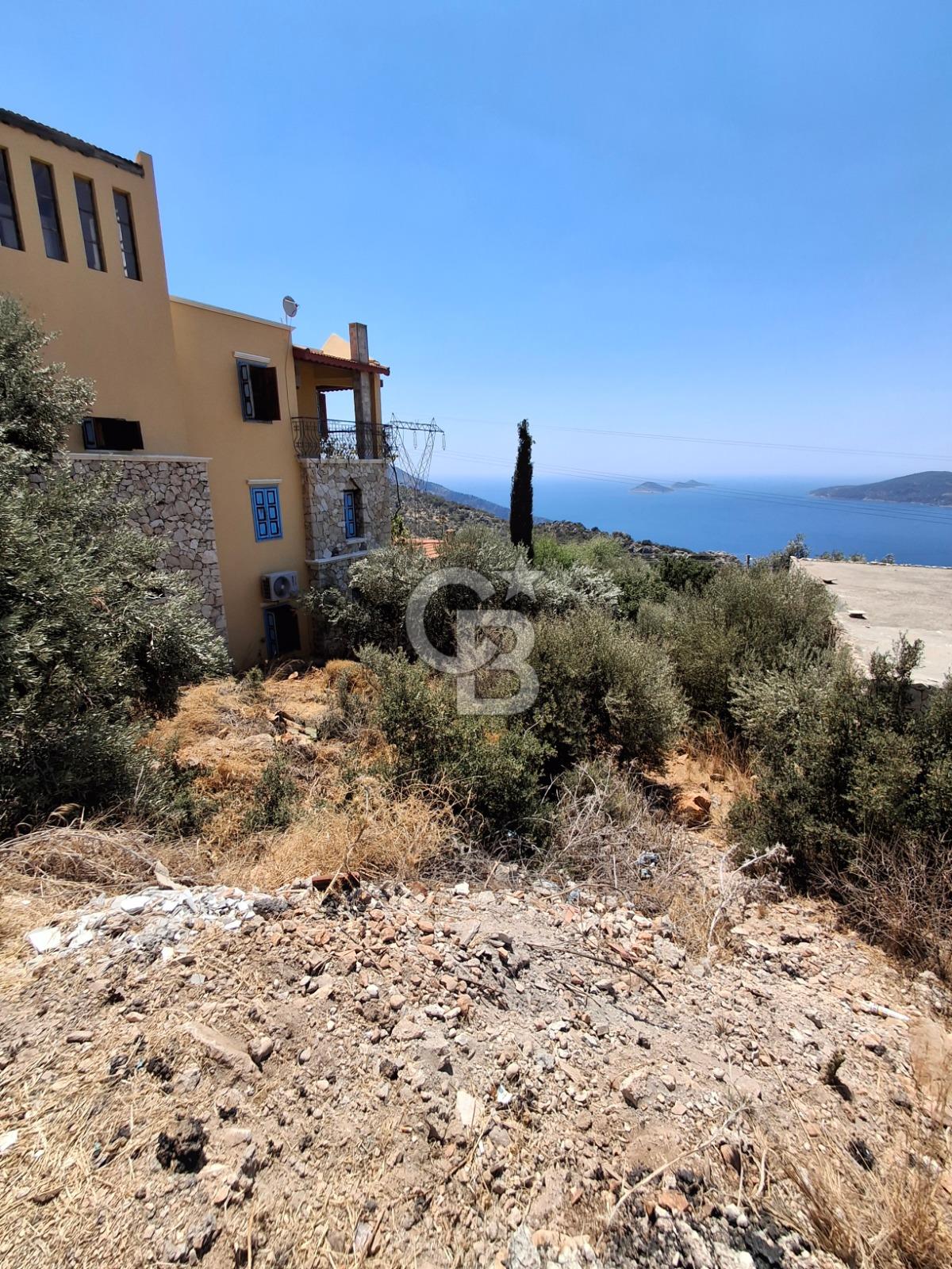KAŞ BEZİRGANDA DENİZ MANZARALI SATILIK 481 M2 ARSA