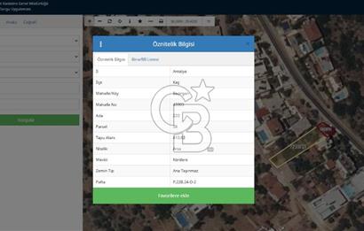 KAŞ BEZİRGANDA DENİZ MANZARALI SATILIK 480 M2 ARSA