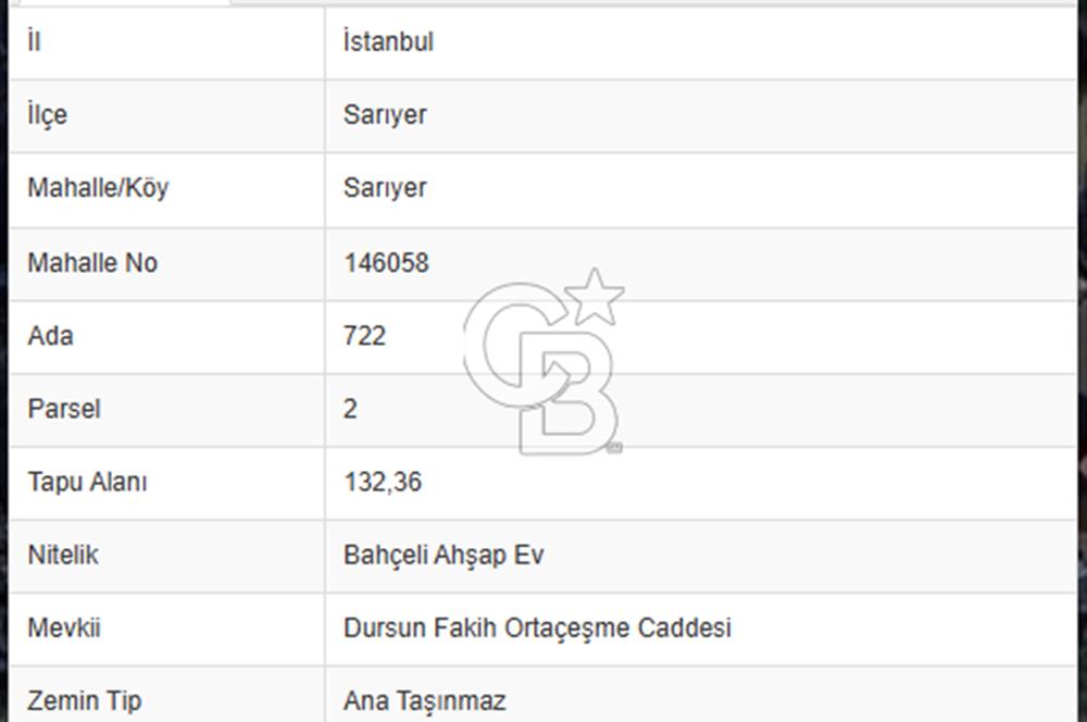 SARIYER MERKEZ, 132M2 MÜSTAKİL, DENİZE 5DK YÜRÜME, CADDEYE CEPHE SATILIK ARSA