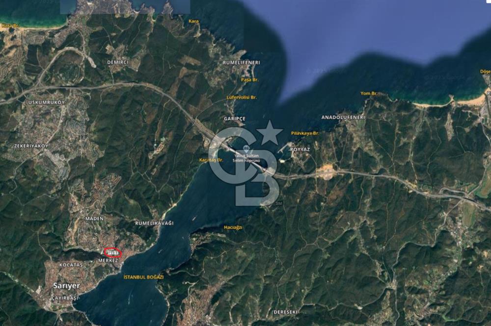 SARIYER MERKEZ, 132M2 MÜSTAKİL, DENİZE 5DK YÜRÜME, CADDEYE CEPHE SATILIK ARSA