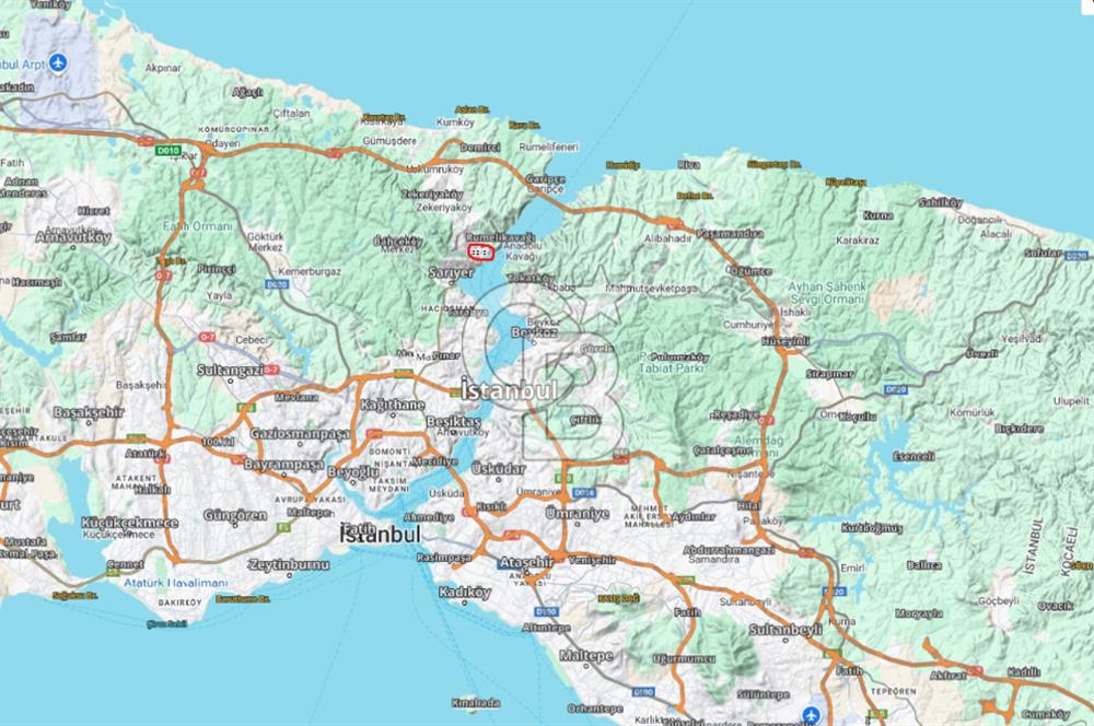 SARIYER MERKEZ, 132M2 MÜSTAKİL, DENİZE 5DK YÜRÜME, CADDEYE CEPHE SATILIK ARSA