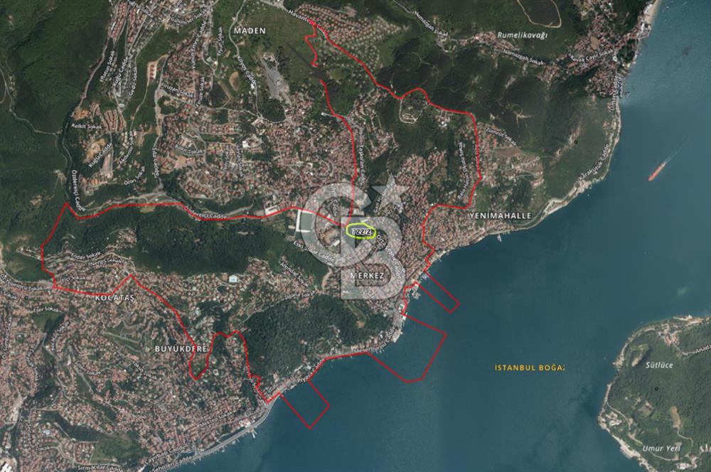 SARIYER MERKEZ, 132M2 MÜSTAKİL, DENİZE 5DK YÜRÜME, CADDEYE CEPHE SATILIK ARSA