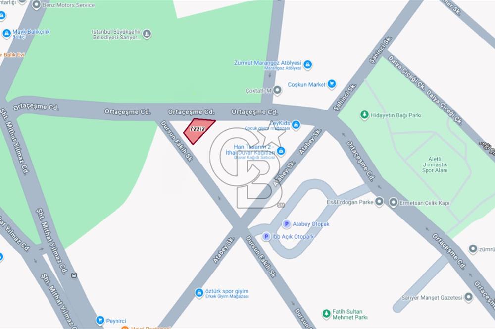 SARIYER MERKEZ, 132M2 MÜSTAKİL, DENİZE 5DK YÜRÜME, CADDEYE CEPHE SATILIK ARSA