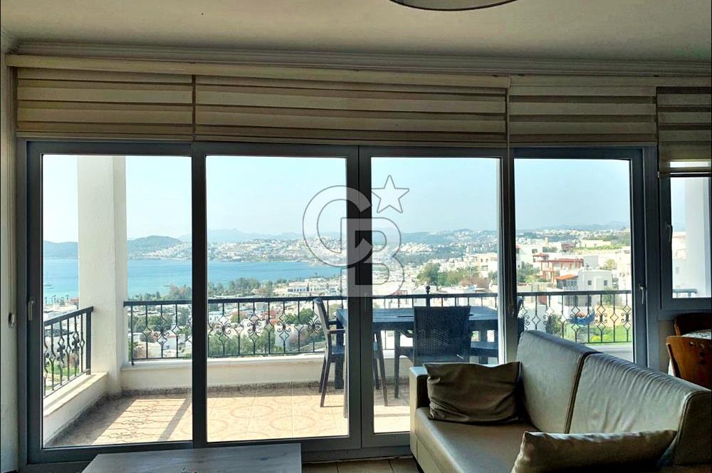 Bodrum Degirmenlere Yakın Eşyalı ve Manzaralı 2+1 Daire