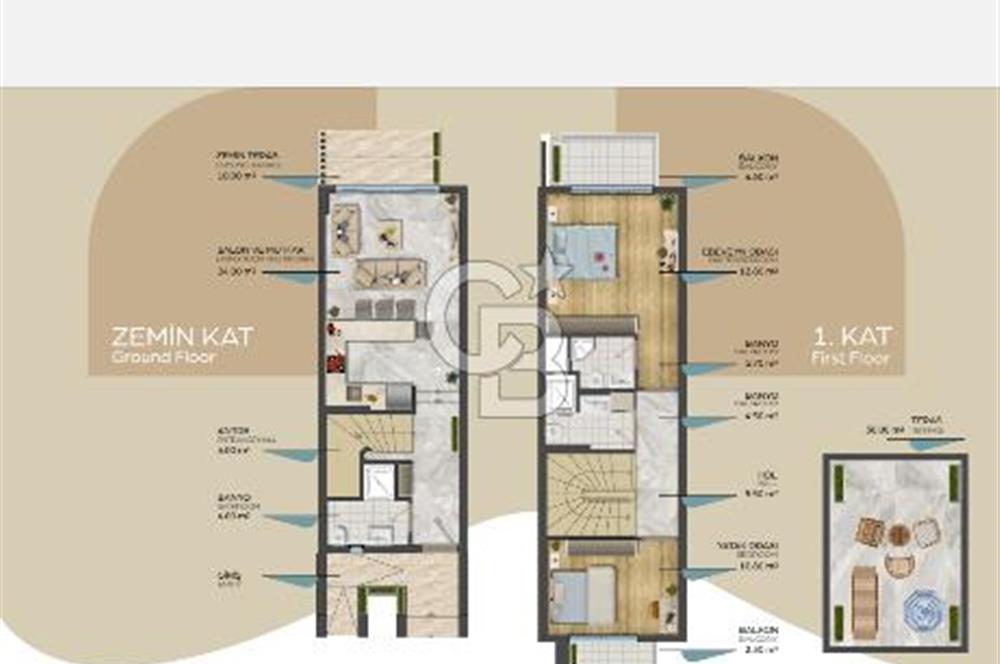 Mersin Taşucu Merkez'de Denize Yakın Satılık Müstakil Villa 