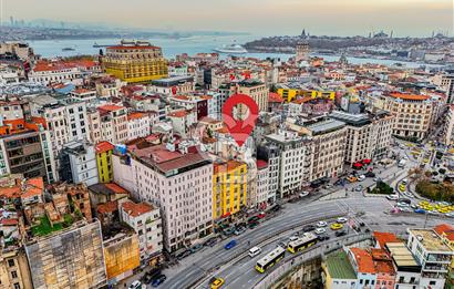 Şişhane'de Cadde üzerinde Kesintisiz Haliç Manzaralı Satılık