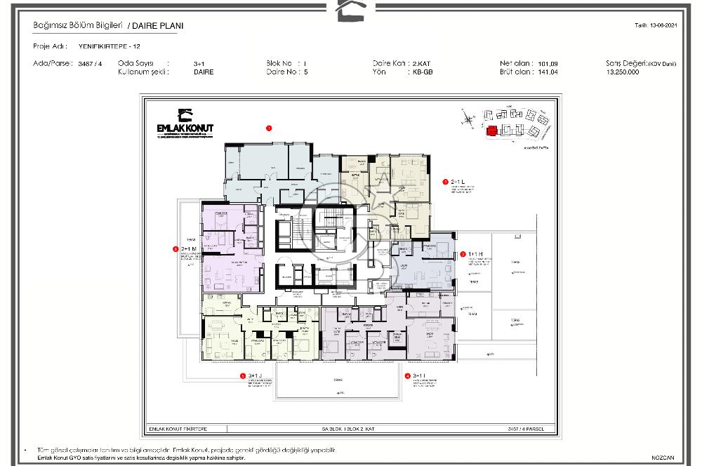 CB MARS'TAN 12.ADA MANDIRA CADDESİ'NDE 3+1 TERASLI HOME OFFICE
