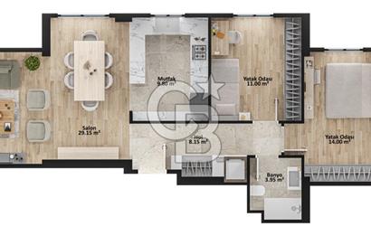 FENERYOLU YAZICIBAŞI SOKAK'TA SATILIK 2+1 DAİRE