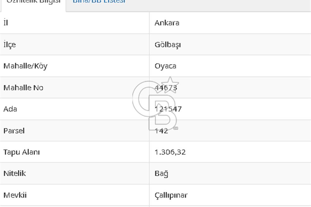 CB VİZYON BÜŞRA ERGÜL DEN GÖLBAŞI OYACA DA SATILIK TARLA