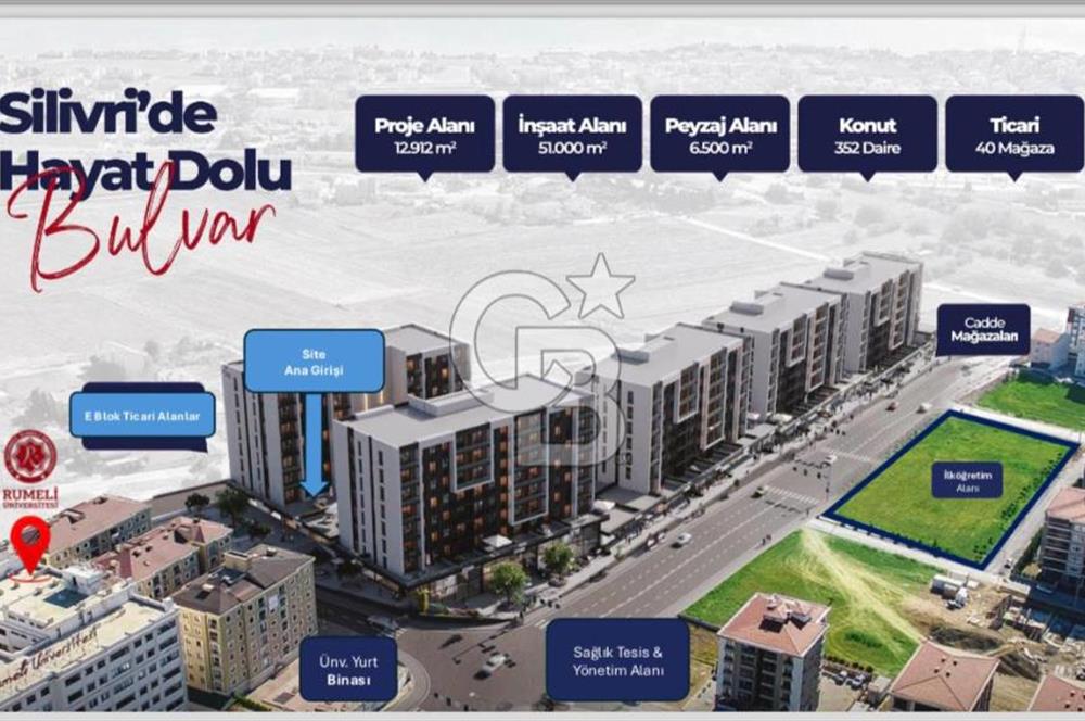 PANORAMA BULVAR SİLİVRİ SİTESİNDE SATILIK DÜZ AYAK DÜKKAN 