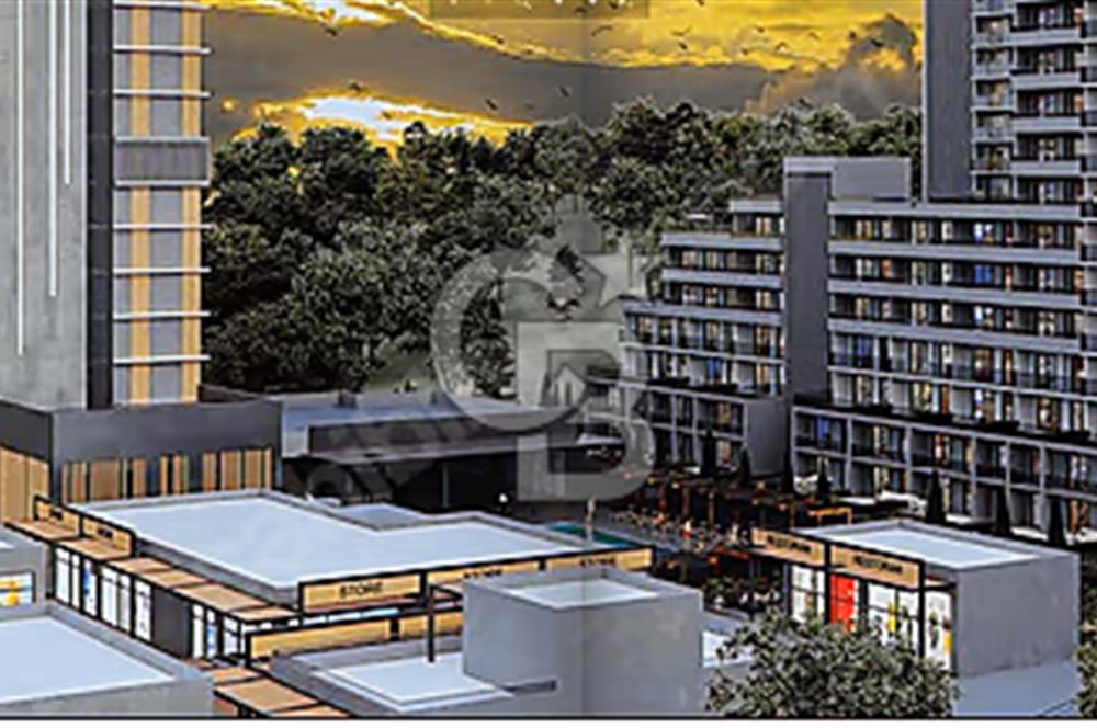 BOSS SARAY Satılık 1+1 Ofis 47 m² Ön Cephe Havuz Manzaralı