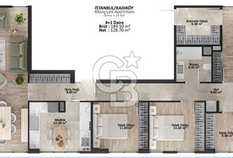 CADDEBOSTAN'DA, GÖKÇE SOKAK'TA SATILIK 4+1 DAİRE - 7 - 324440