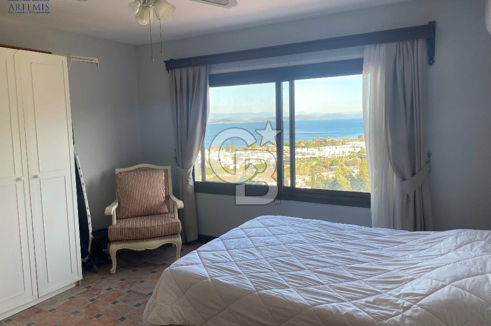 TORBA'DA DENİZ VE DOĞA MANZARALI EŞYALI DUBLEKS KİRALIK