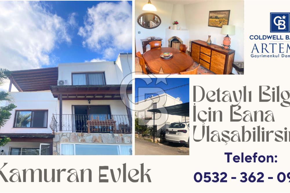 TORBA'DA DENİZ VE DOĞA MANZARALI EŞYALI DUBLEKS KİRALIK