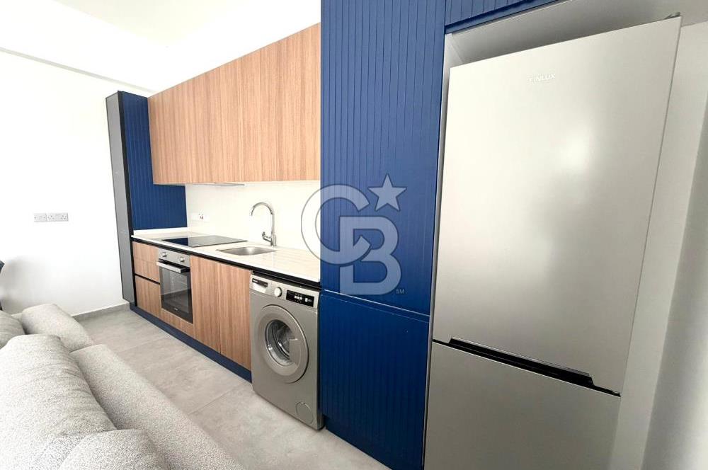 Girne Karaoğlanoğlu Havuzlu Sitede Full Eşyalı Deniz Manzaralı 1+1 Bahçe Kullanımlı Kiralık Daireler