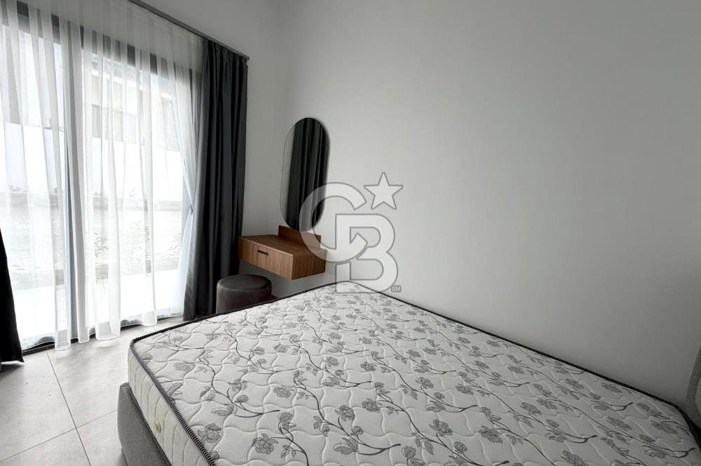 Girne Karaoğlanoğlu Havuzlu Sitede Full Eşyalı Deniz Manzaralı 1+1 Bahçe Kullanımlı Kiralık Daireler