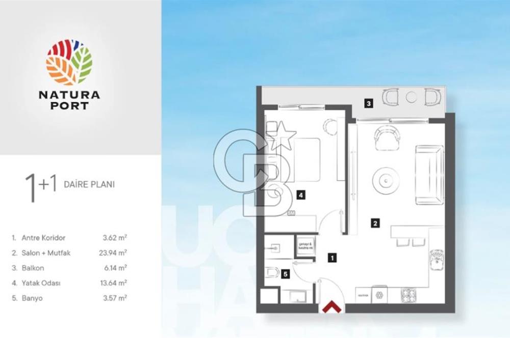 NATURA PORT B BLOK 8. KAT LÜKS 1+1