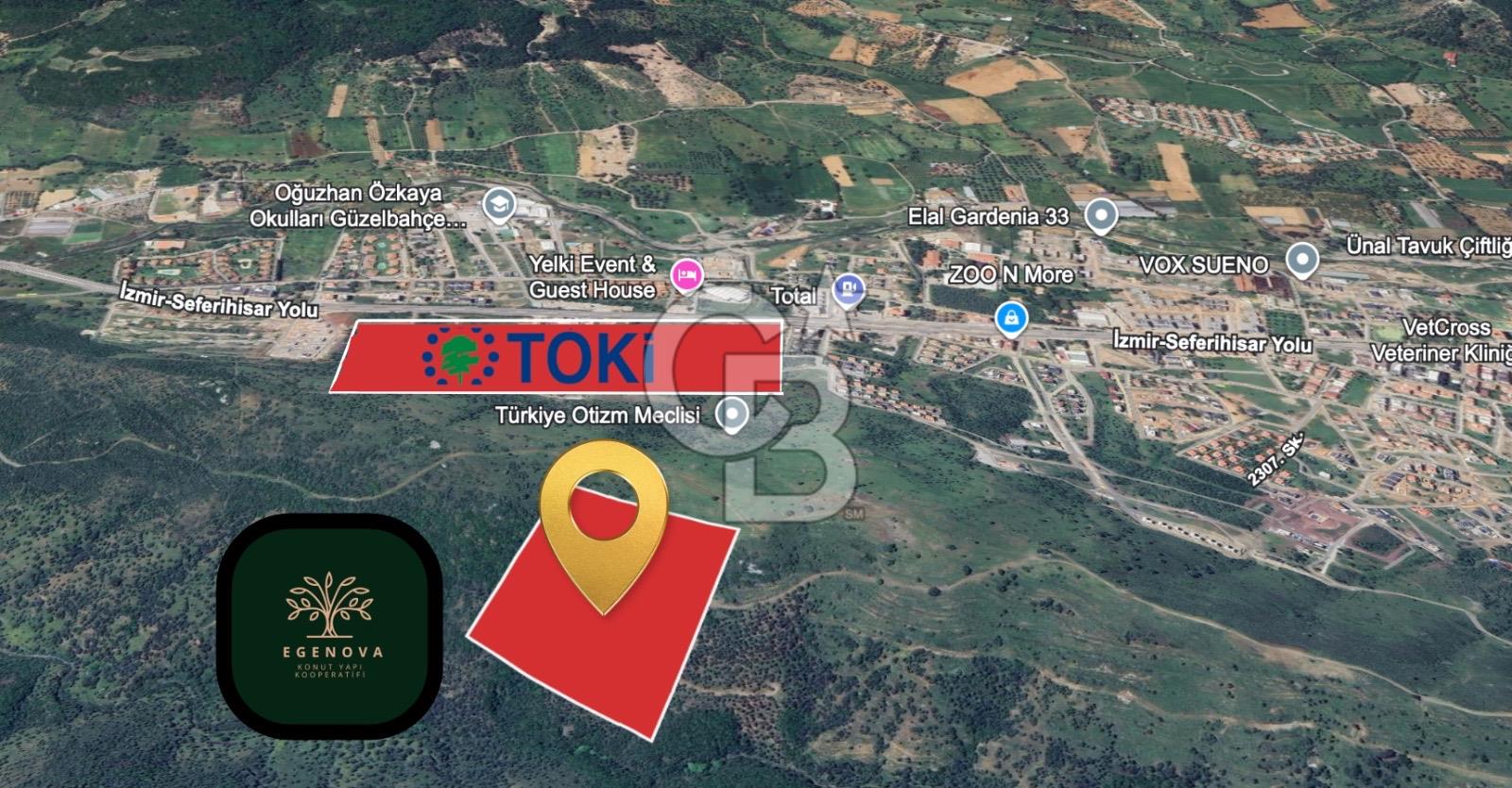 İZMİR GÜZELBAHÇE EGENOVA PROJESİNDE SATILIK 250 M2 ARAZİLER