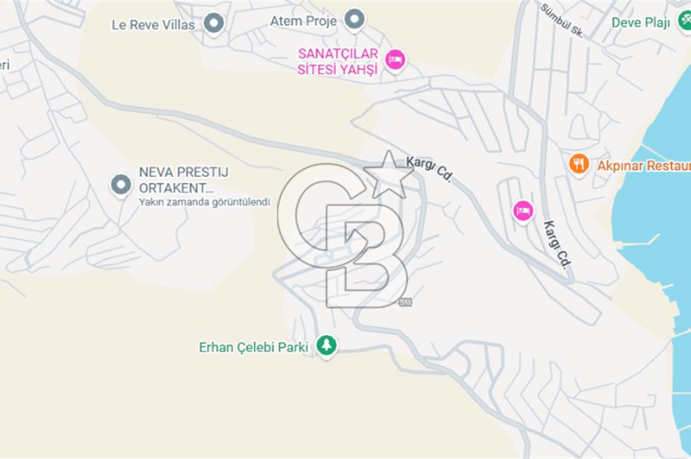 Bodrum Ortakent'te Full Deniz Manzaralı Sıfır 2+1