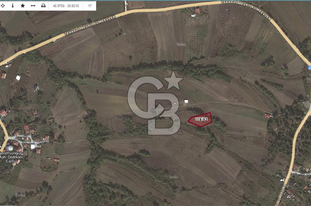 Kocaeli Kandıra'da 1619,29 m² Yatırıma Uygun Tarla