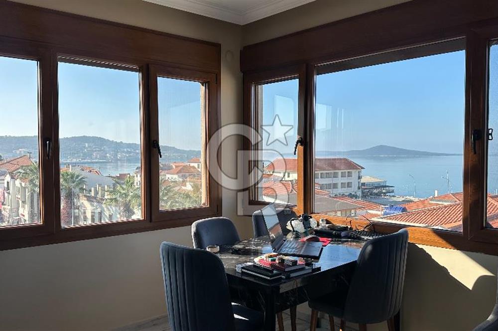 Ayvalık Merkezde 107m2 Deniz Manzaralı Masrafsız Daire