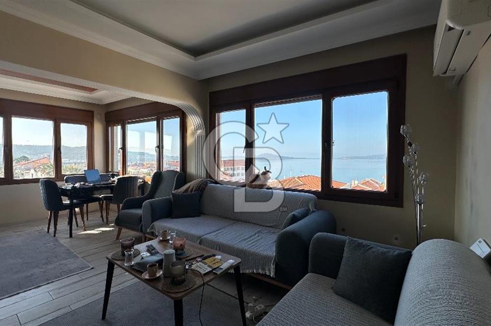 Ayvalık Merkezde 107m2 Deniz Manzaralı Masrafsız Daire