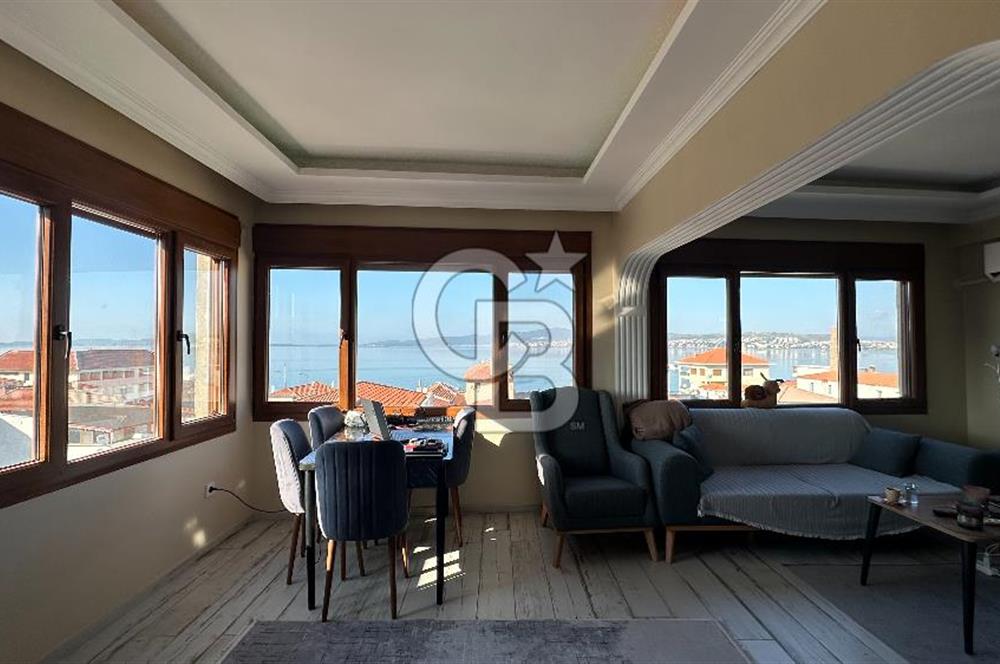 Ayvalık Merkezde 107m2 Deniz Manzaralı Masrafsız Daire