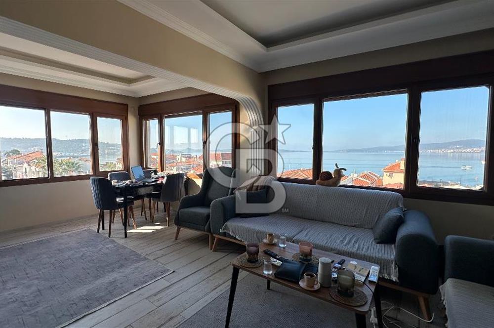 Ayvalık Merkezde 107m2 Deniz Manzaralı Masrafsız Daire