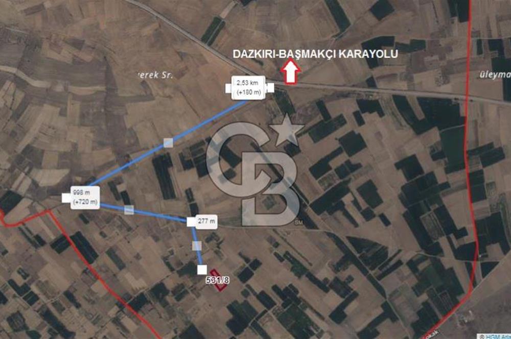 Afyon-Dazkırı Esentepe Mah.Aktaş Mevkiinde 4.210 m² Satılık Tarla