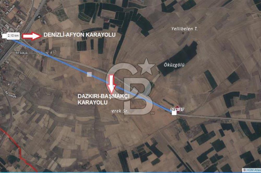 Afyon-Dazkırı Esentepe Mah.Başmakçı Yolu Yanı 2.061 m² Fırsat Satılık Tarla