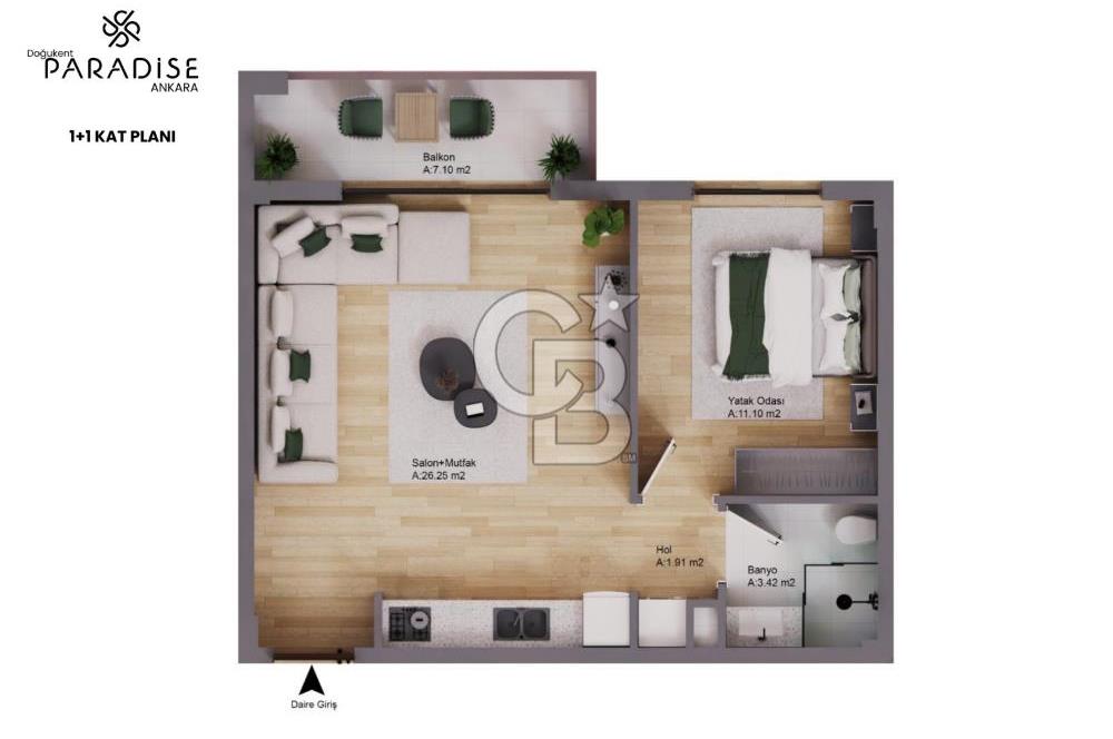 BAŞBOĞA PARADISE | VADE FIRSATIYLA 1+1 / 2+1 / 3+1 DAİRELER